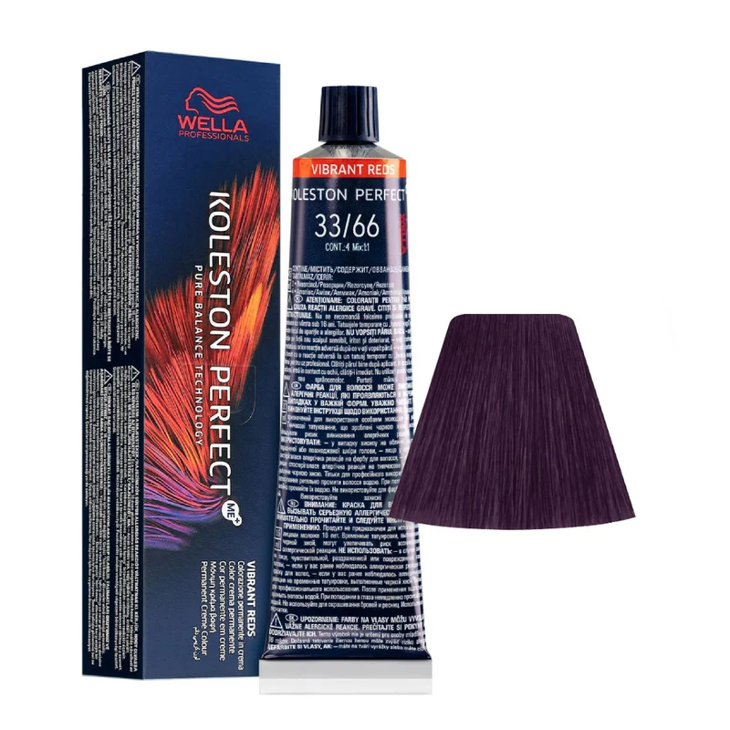 Wella Koleston Perfect Me+ Vibrant Reds 33/66 Castano Scuro Intenso Violetto Intenso 60ml - colorazione permanente