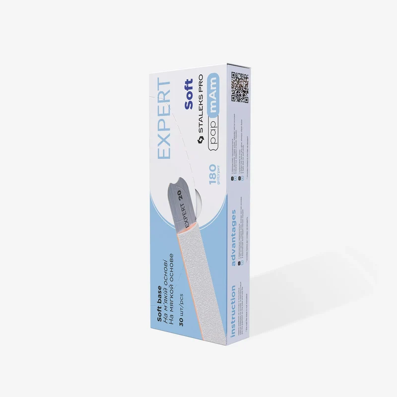 Lima per Unghie Bianca papmAm 180 grit Staleks Pro Expert 20 conf.25pz