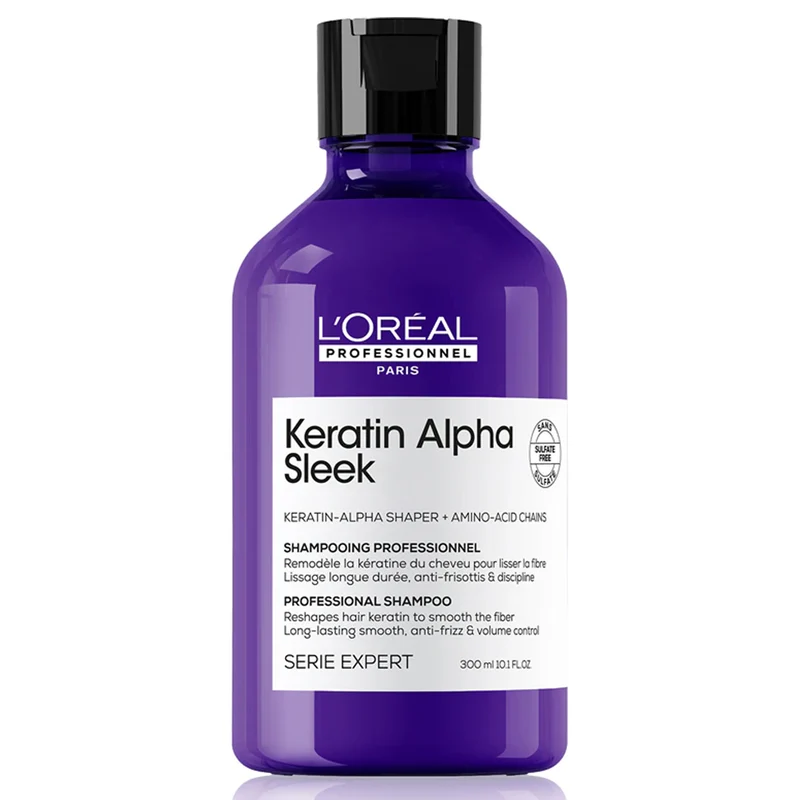 Shampoo Keratin Alpha Sleek Serie Expert 300 ml L'Oreal