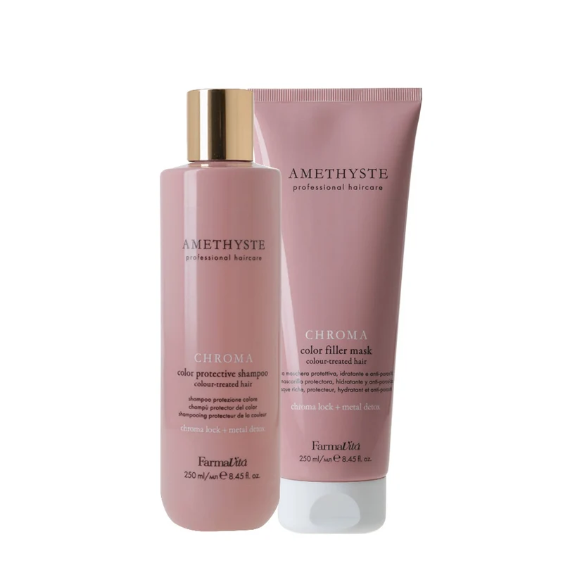 Farmavita Amethyste Chroma Color Protective Shampoo 250ml Mask 250ml