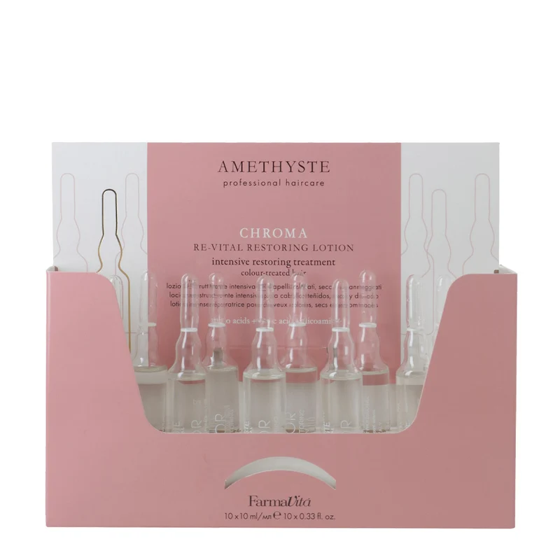 Farmavita Amethyste Chroma Re-Vital Restoring Lotion 10x10ml - fiale ristrutturanti