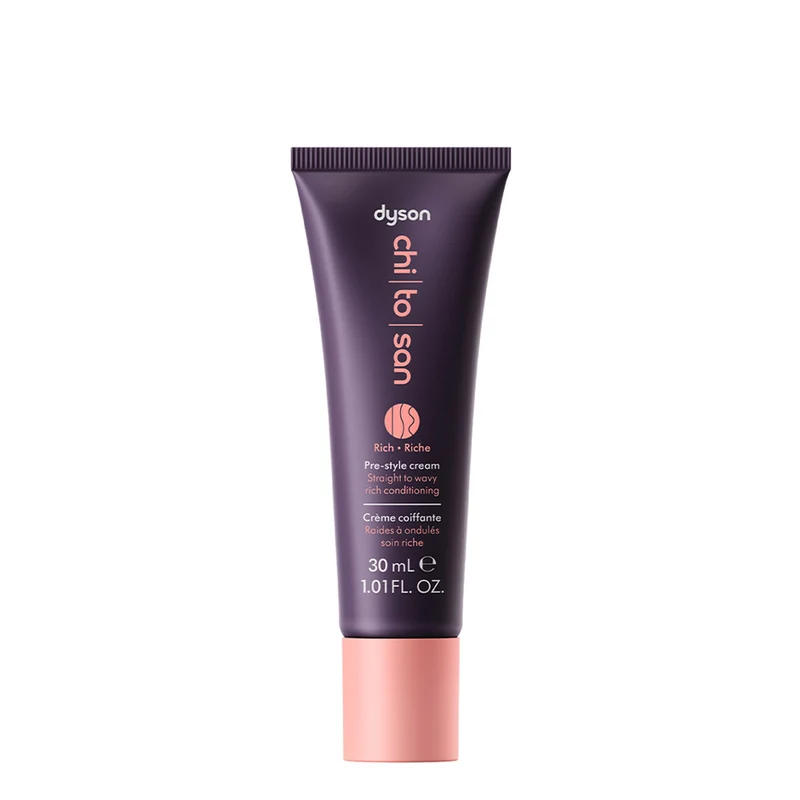 Dyson Chitosan Pre-Styling Hair Cream Straight to Wavy Rich Conditioniong 30ml - crema nutriente capelli lisci/ondulati