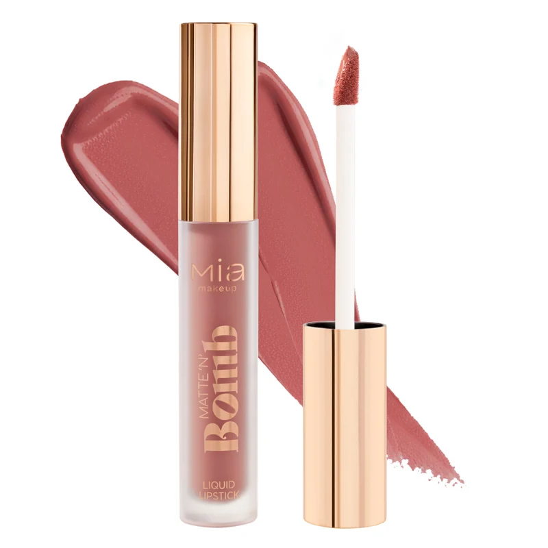 Matte N Bomb Rossetto Liquido Opaco No Transfer Pink 05 Mia Makeup 4,5ml