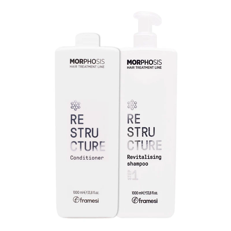 Framesi Morphosis Restructure Revitalizing Shampoo 1000ml Conditioner 1000ml