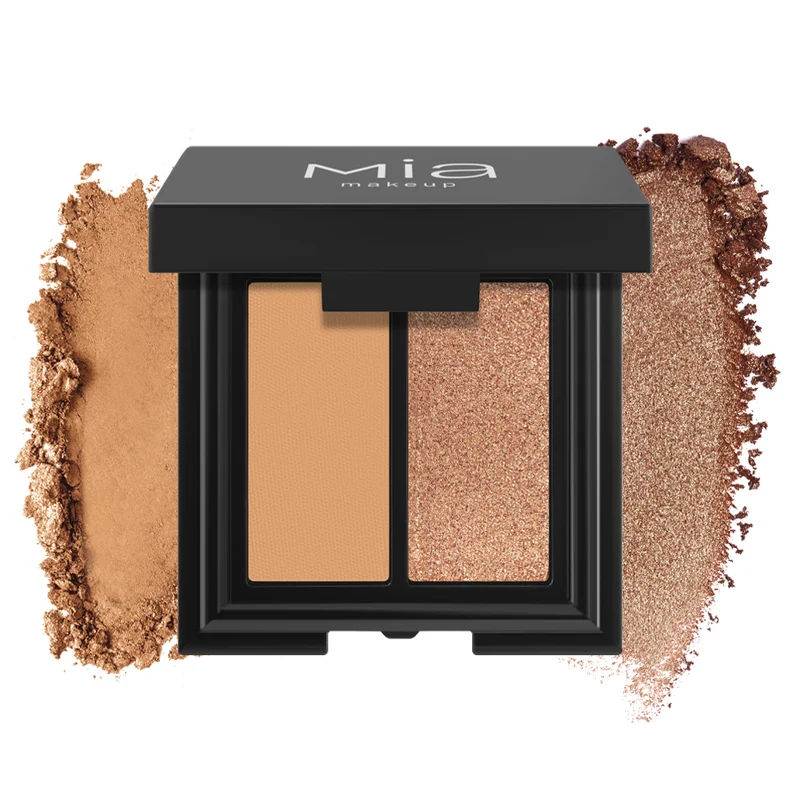 Double Match Eyeshadow Duo Ombretto Matte e Shimmer 03 Mia Makeup 3g