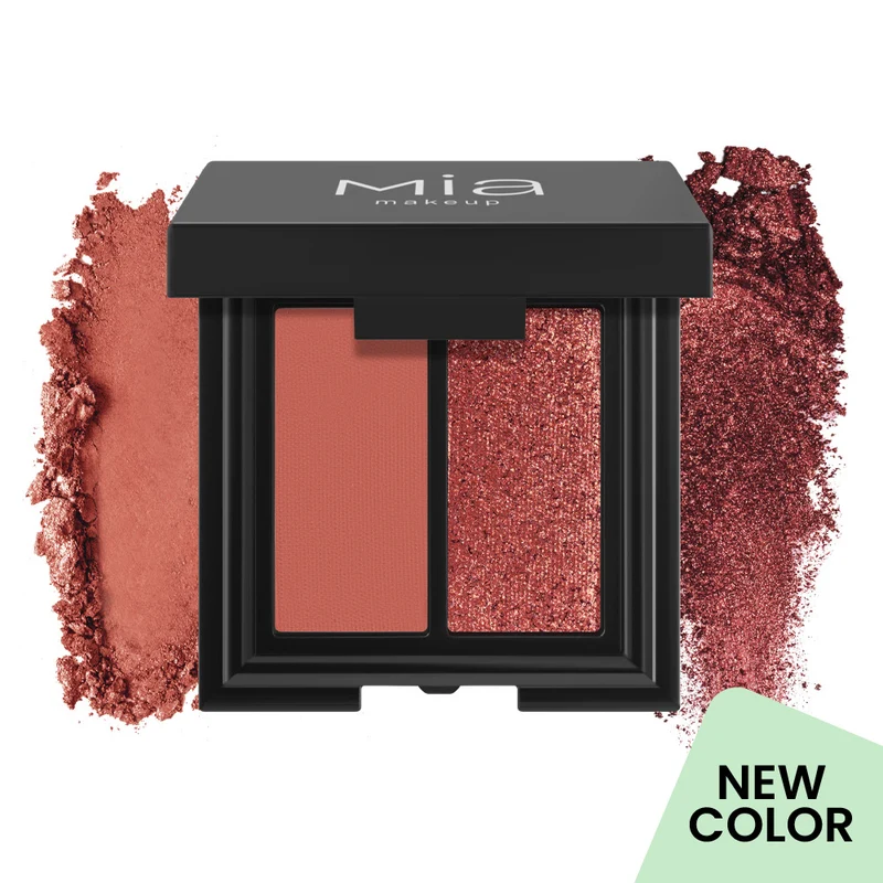 Double Match Eyeshadow Duo Ombretto Matte e Shimmer 14 Mia Makeup 3g
