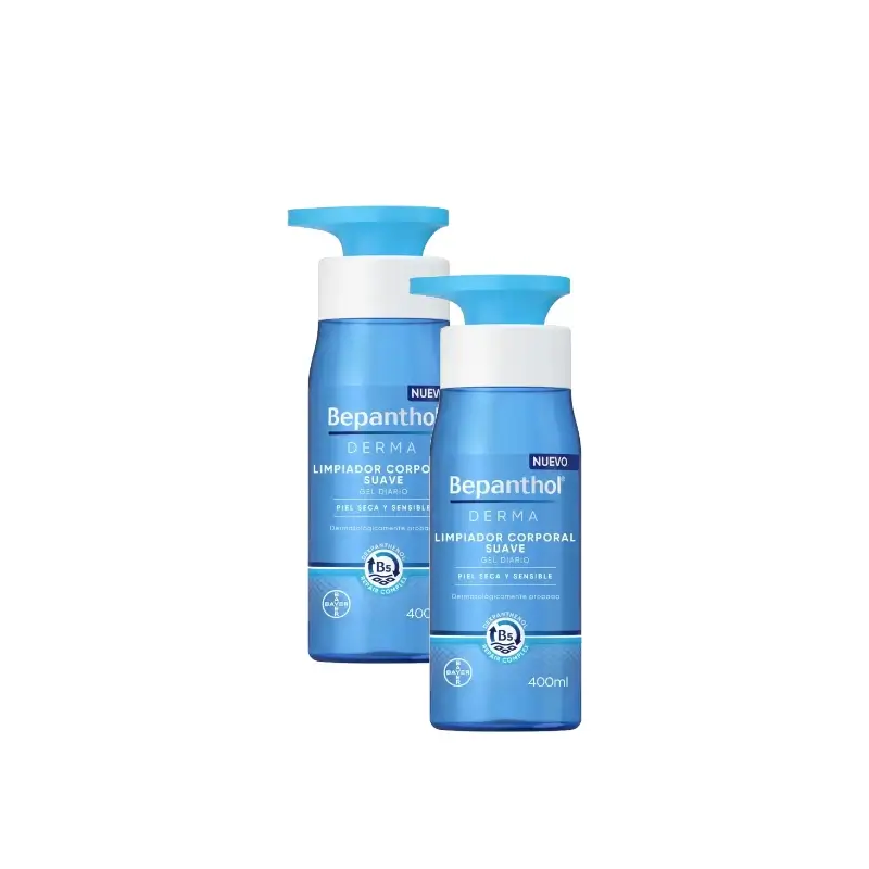 Bepanthol Derma Gentle Body Wash, Pack of 2 x 400 ml