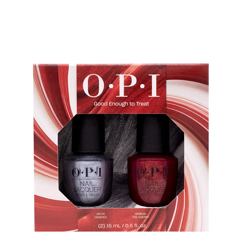 OPI Nail Lacquer Holiday Good Enough To Treat 2x15ml - Duo Pack