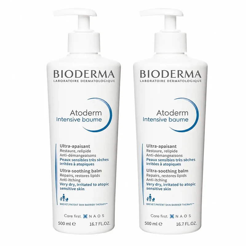 Bioderma Atoderm Intensive Baume 500 ml, pack of 2