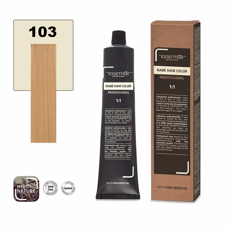 Nabe’ Hair Color nr. 103 Biondo Extra Chiaro Dorato Togethair 100 ml
