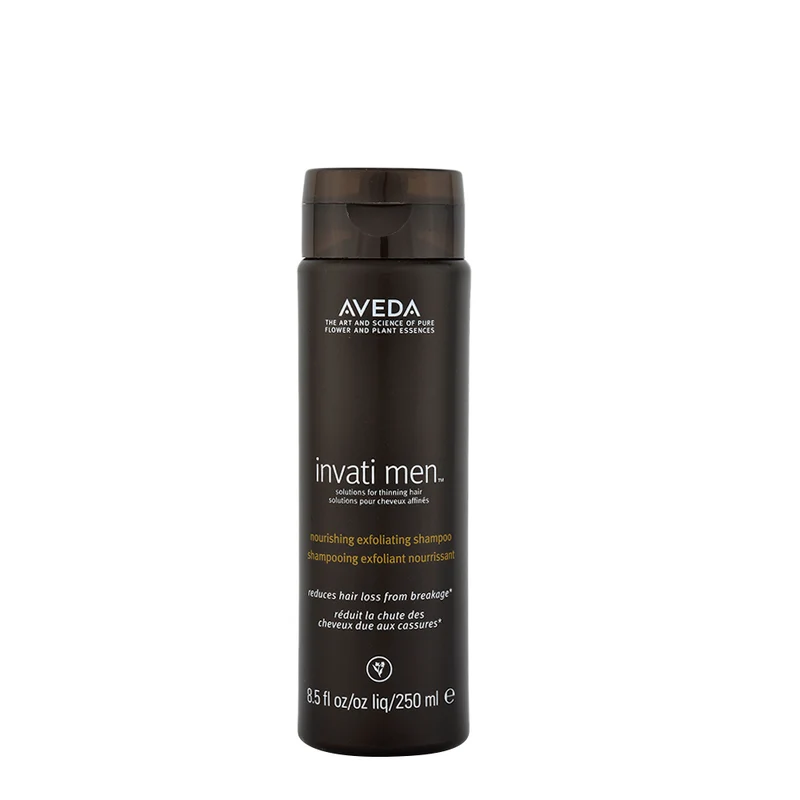 Aveda Invati Men Exfoliating Shampoo 250ml - shampoo esfoliante per capelli fini e diradati