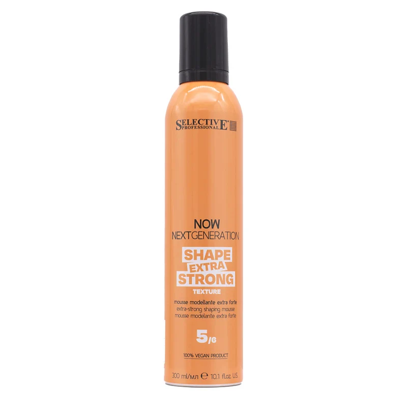 Selective Professional Now Next Generation Texture Shape Extra Strong Mousse 300ml - mousse tenuta extra forte