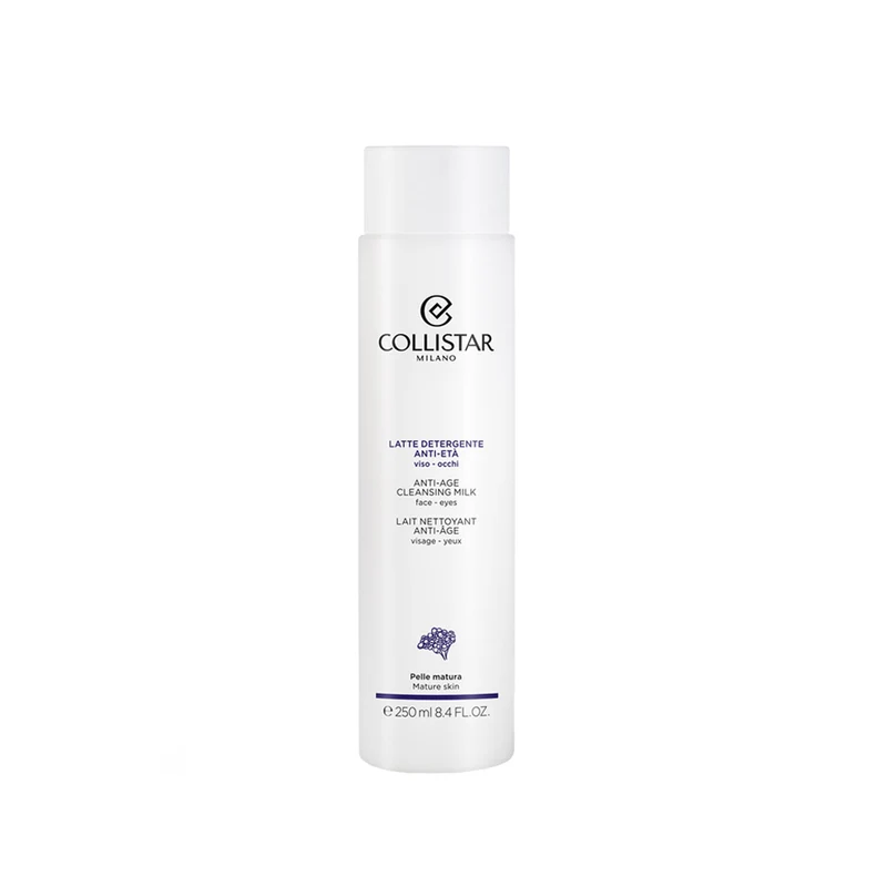 Latte detergente anti-età viso e occhi