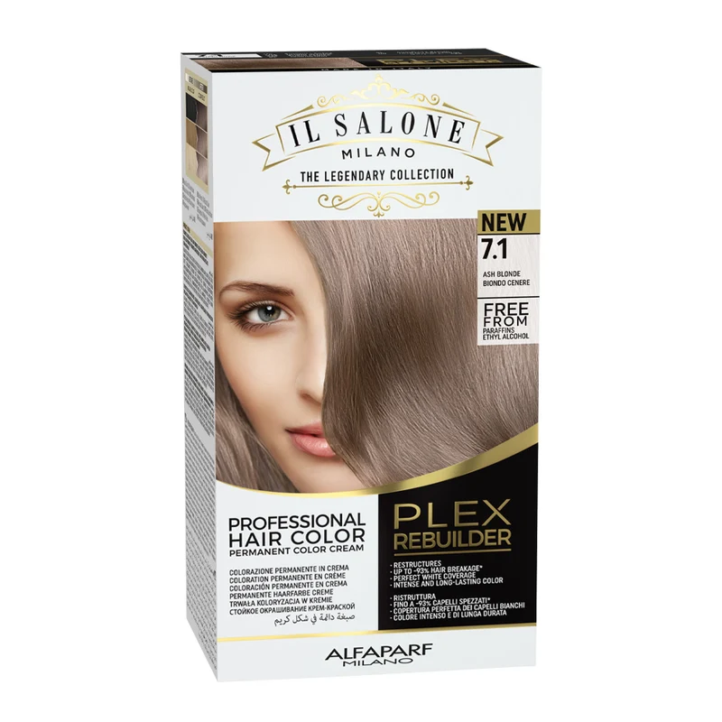 Alfaparf Milano Il Salone Plex Rebuilder Color Kit 7.1 - colorazione permanente in crema