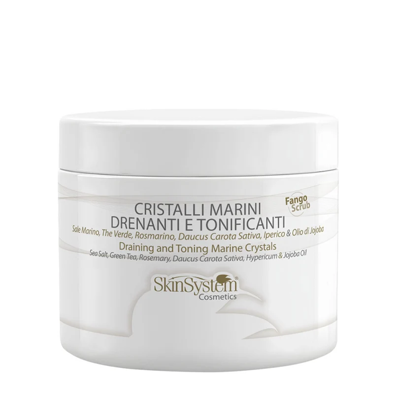 SkinSystem Draining and Toning Marine Crystals 500ml - scrub gel drenante