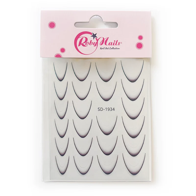 Adesivi French Sticker Black 23 pz Robynails