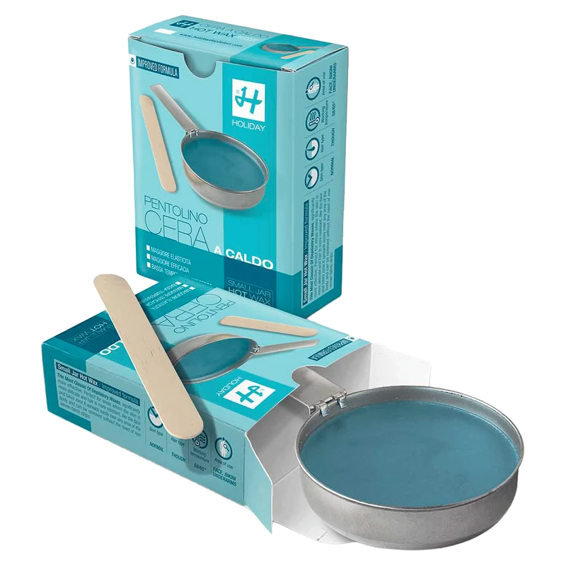 Cera a Caldo Classica Pentolino Holiday 120 Gr Azzurra