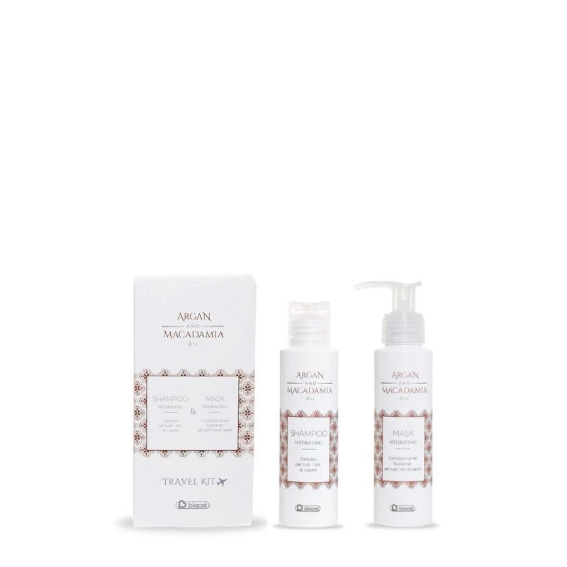 Travel Kit Argan Macadamia Oil Shampoo + Maschera Biacre 100 ml