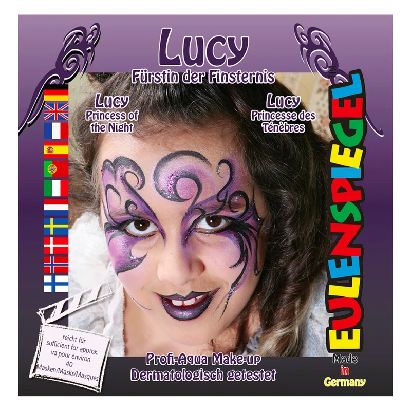 Motiv Set Profi Aqua Lucy Princess 4 Colori+Pennello Eulenspiegel