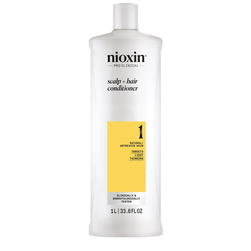 Nioxin Sistema 1 Scalp Hair Conditioner 1000ml - balsamo anti assottigliamento lieve