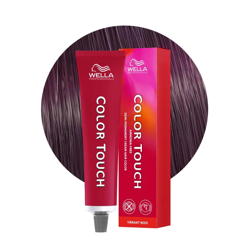 Wella Color Touch Vibrant Reds 44/65 Castano Medio Intenso Violetto 60ml - colore semipermanente senza ammoniaca