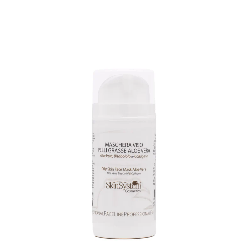 SkinSystem Oily Skin Face Mask Aloe Vera 100ml - maschera viso pelli grasse