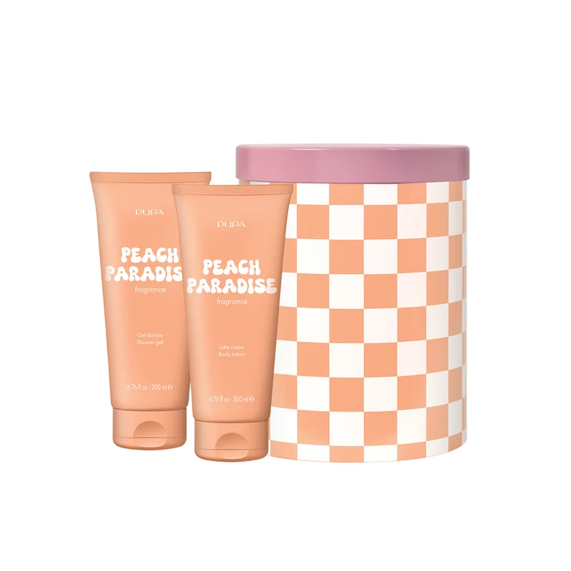 Happy Box Peach Paradise Kit con Gel Doccia Cofanetto Regalo