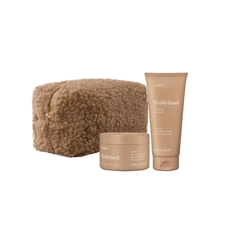 Teddyland Latte e chicchi di caffè Kit con Scrub Corpo