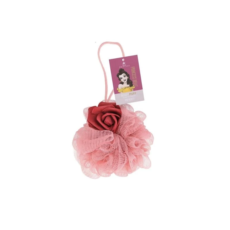 Spugna in rete da bagno con Rosa Principessa Belle Disney