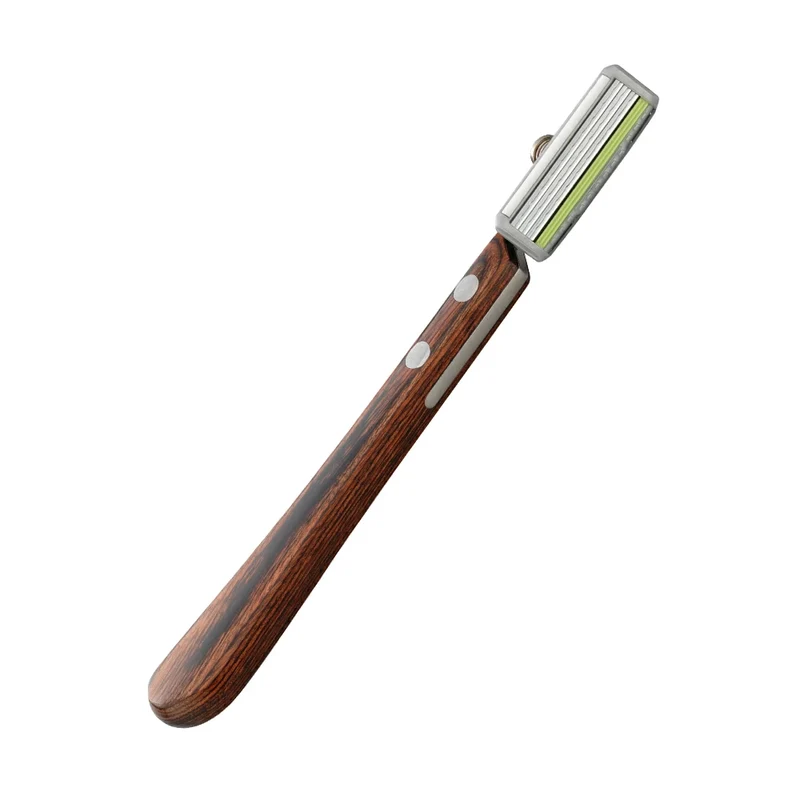 Rasoio trilama con manico in legno Professional Fsystem Feather