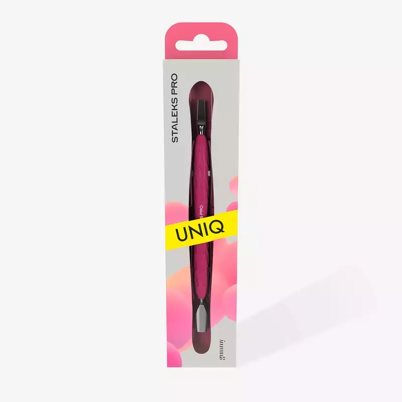 Spatola Doppia per Manicure con Manico in Silicone UNIQ 10/5 Staleks PRO
