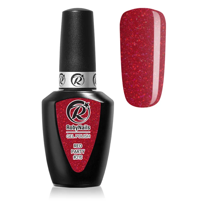 Gel Polish 316 Red Party Roby Nails 8 ml