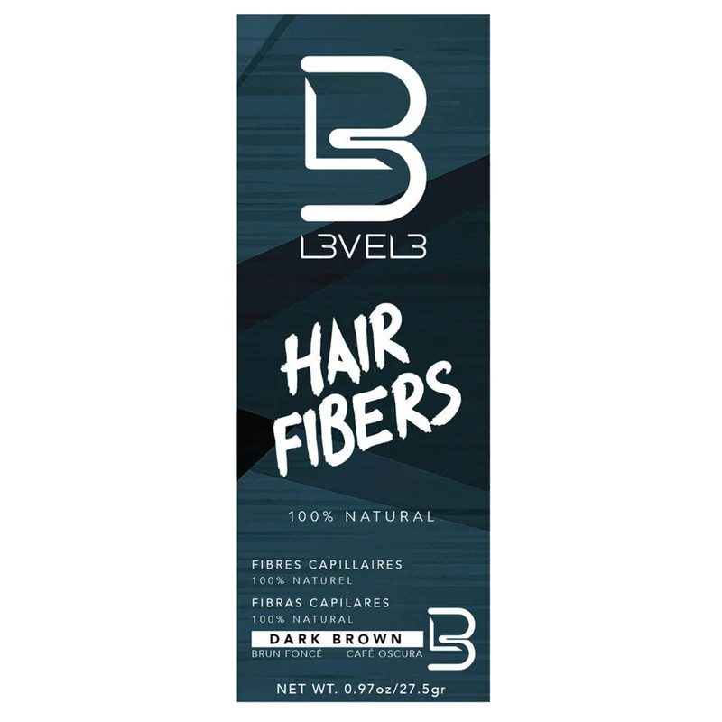 Fibre per Capelli Dark Brown L3VEL3 27,5 gr