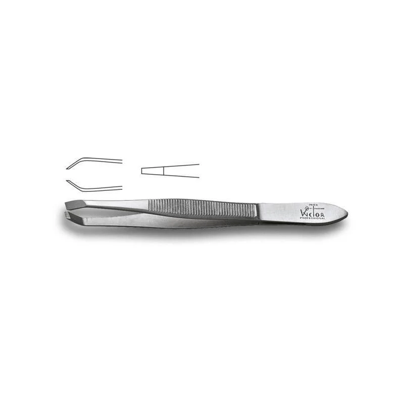 Pinzetta sopracciglia 304190 inox Punta Aggrappante Wictor