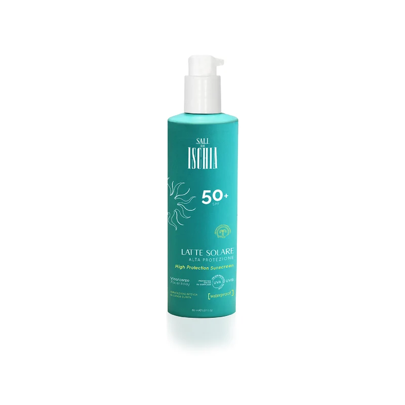 Latte Solare protettivo Viso Corpo SPF50+ Sali di Ischia 150 ml
