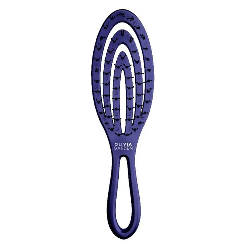 Spazzola Ovale Piccola Holiday Frozen Olivia Garden Blu Metal
