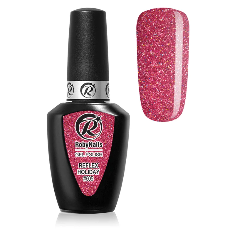 Smalto Semipermanente Gel Polish Reflex 605 Holiday 8 ml Roby Nails