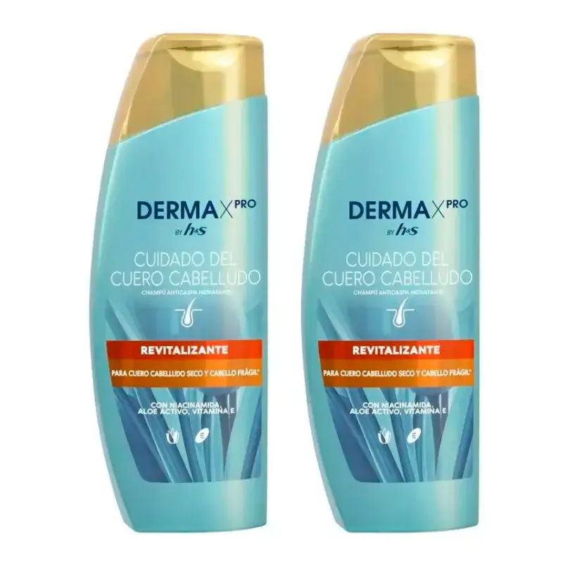 H&S Dermaprox Revitalize Shampoo, Pack 2 x 300 ml