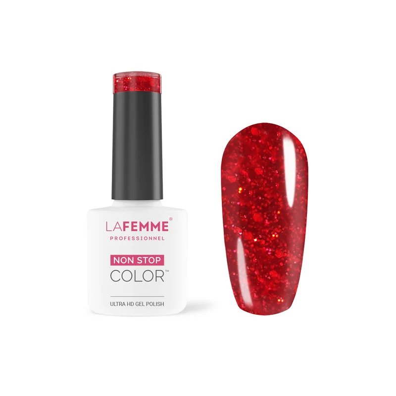 Smalto Gel Polish Ultra HD H268 Sparkling Red La Femme 8 gr.