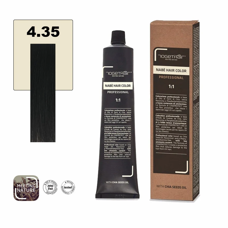 Nabe’ Hair Color Vegan nr. 4.35 Caffè Togethair 100 ml