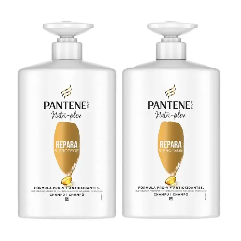 Pantene Nutri Plex Repair & Protect Shampoo, Pack 2 x 1000Ml