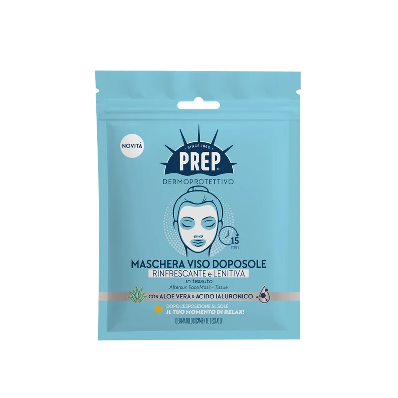 Maschera Doposole in tessuto Rinfrescante e Lenitiva