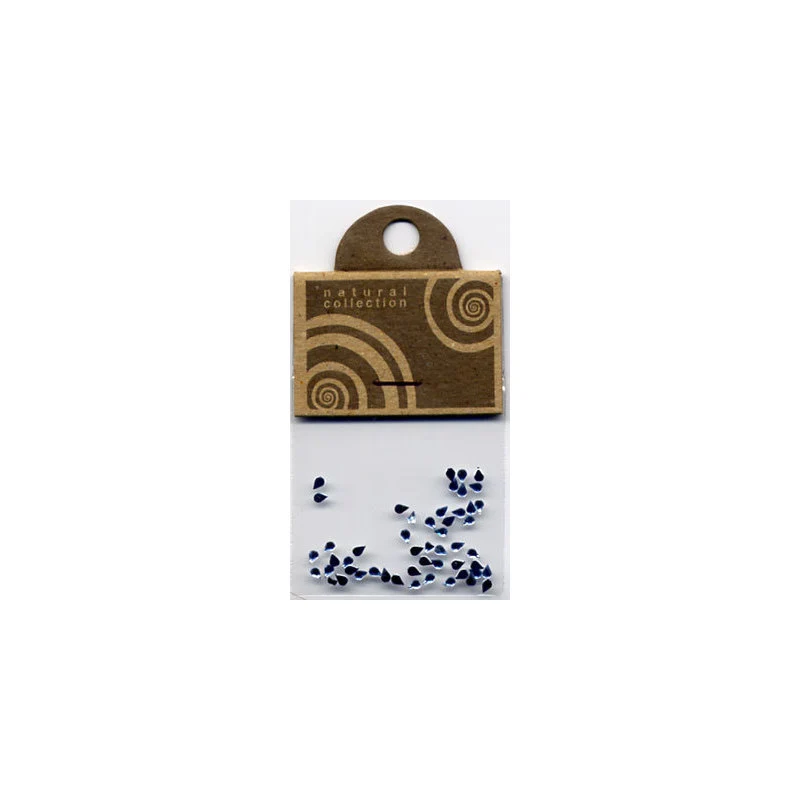Natural Collection Brillantino unghie gocce azzurro