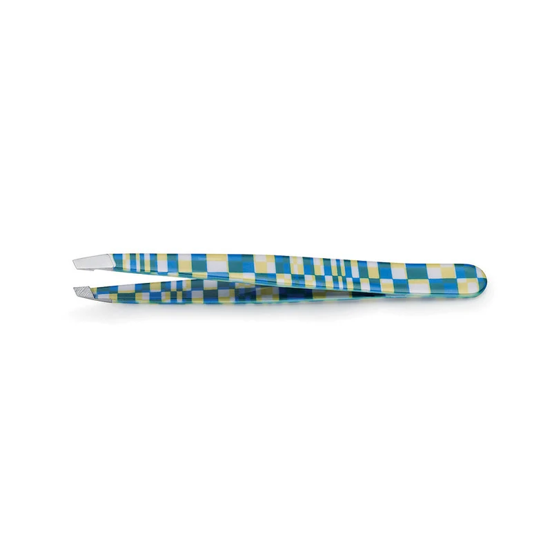 Pinzetta sopracciglia acciao inox taglio obliquo Byte Estas