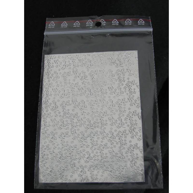 Sfoglia decoro per nail art argentata cod. QS_3014