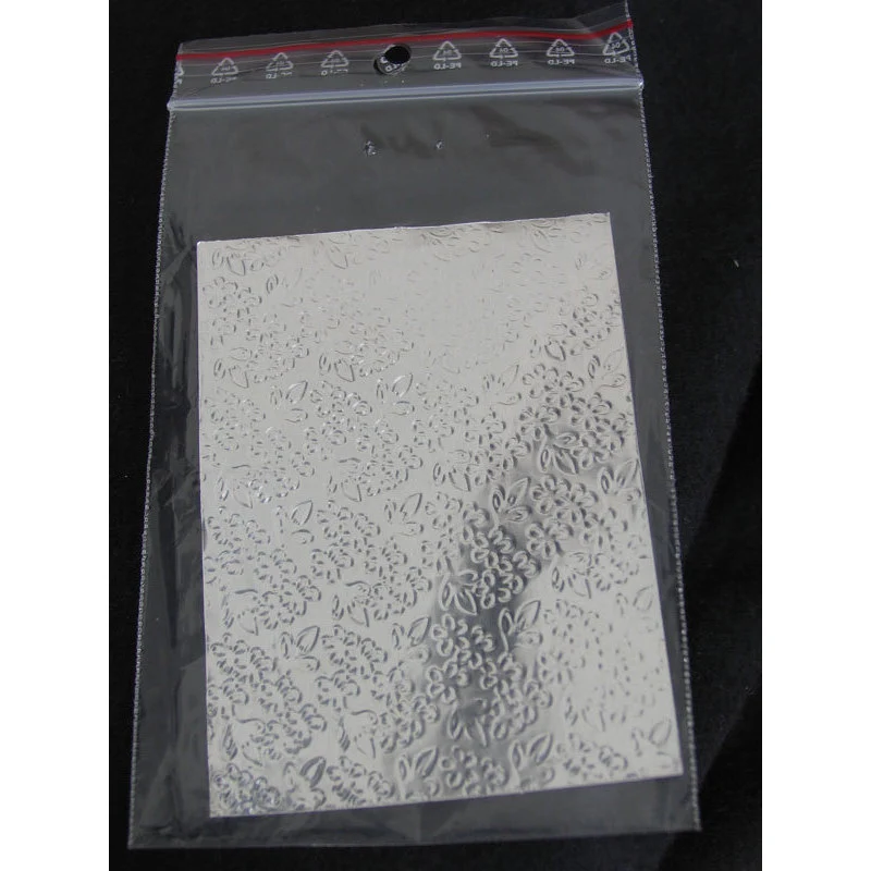 Sfoglia decoro per nail art argentata cod. QS_3008