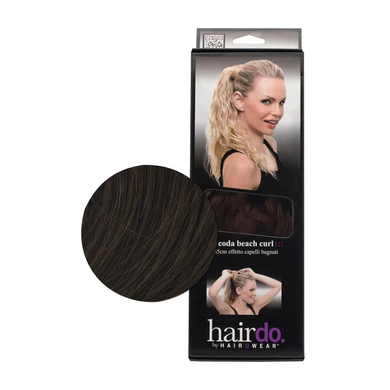 Hairdo Coda Con Onde R6 Castano Medio 46cm - coda con onde