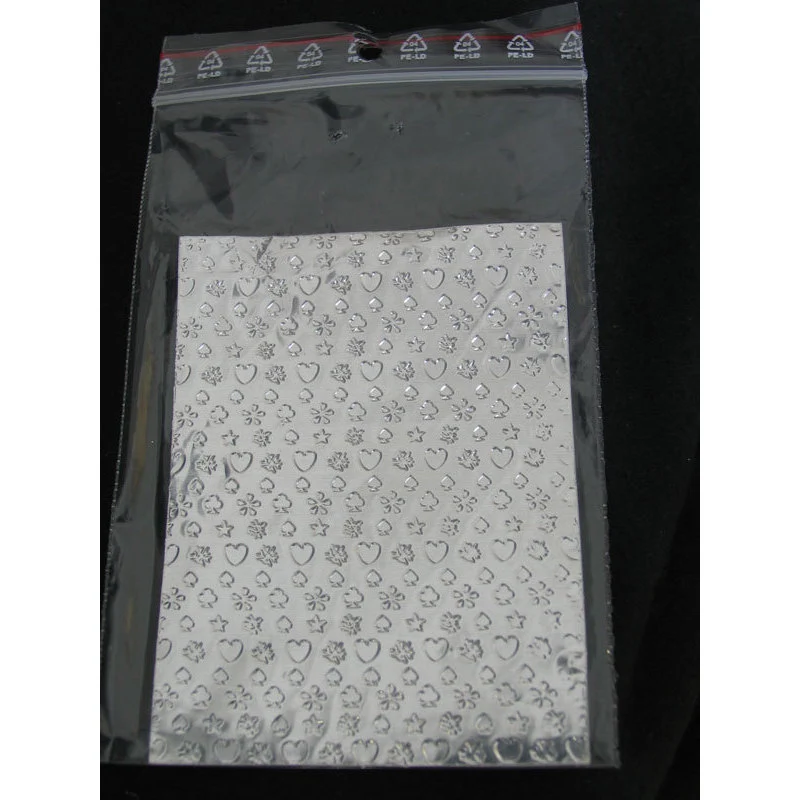 Sfoglia decoro per nail art argentata cod. QS_2991