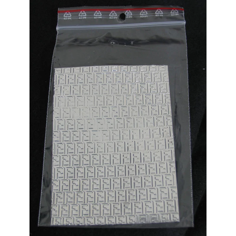 Sfoglia decoro per nail art argentata cod. QS_3002