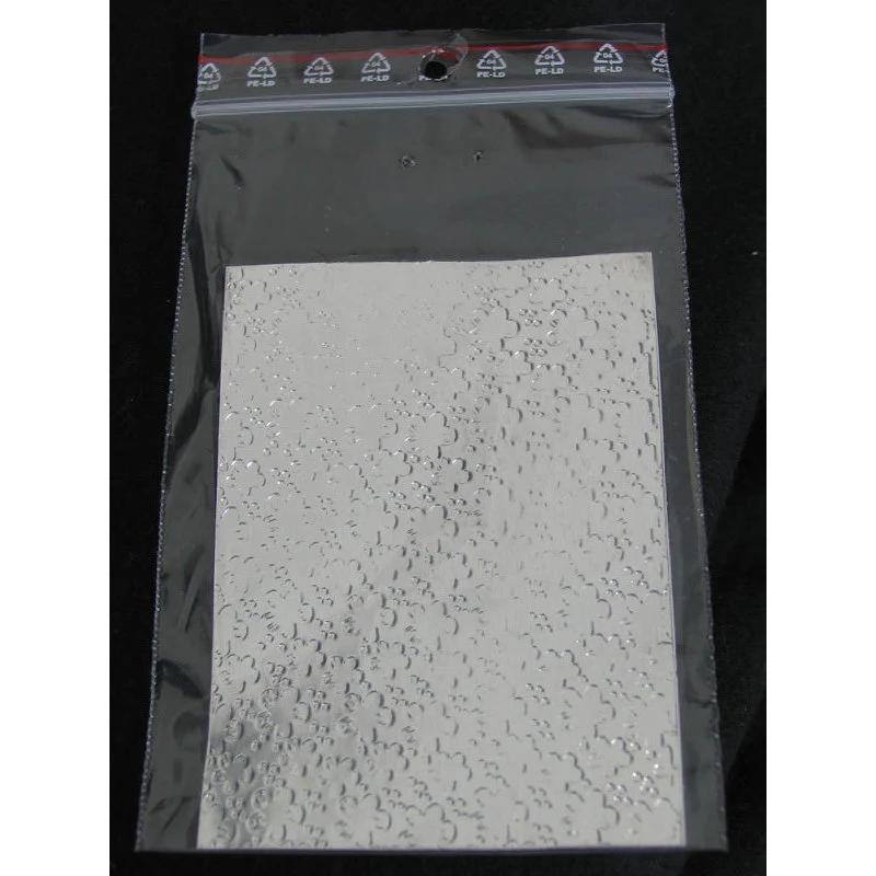 Sfoglia decoro per nail art argentata cod. QS_3001